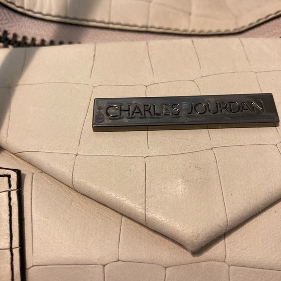 EUC~LEATHER Charles Jordan Stone color Shoulder bag - Picture 6 of 12